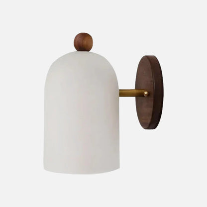 Sophie Plume Walnut Wall Light Brass Accent Sconce Lamp
