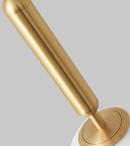Élise Poiret Brass & Glass Globe Hanging Wall Lamp
