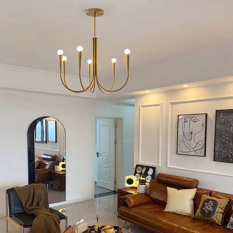 Élise Pristine Metal Chandelier Light