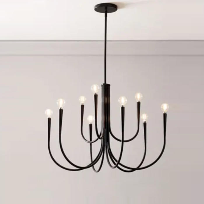 Élise Pristine Metal Chandelier Light