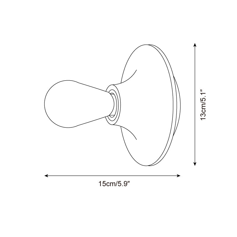 Clémence Radiora Wall Lamp Retro Ceramic & Metal Accent Lighting