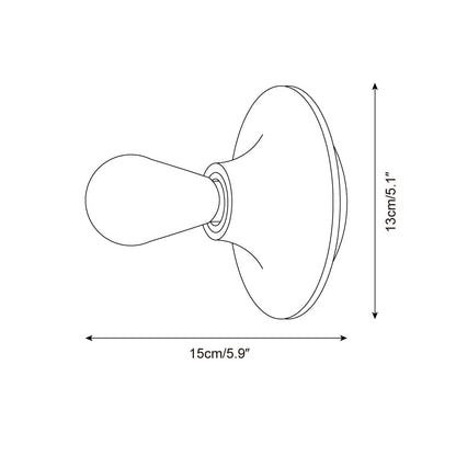 Clémence Radiora Wall Lamp Retro Ceramic & Metal Accent Lighting