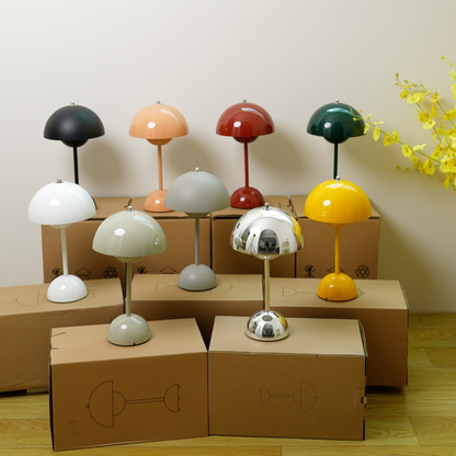 Élodie Rechargeable LED Desk Lamp with Double Sphere Design