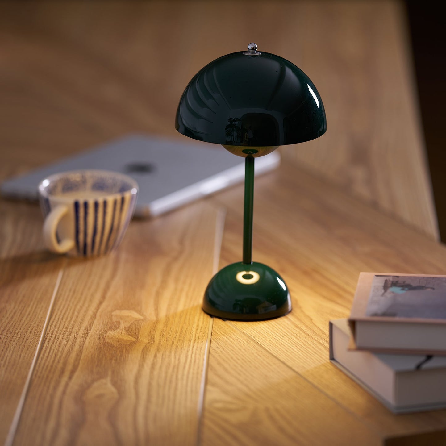 Élodie Rechargeable LED Desk Lamp with Double Sphere Design