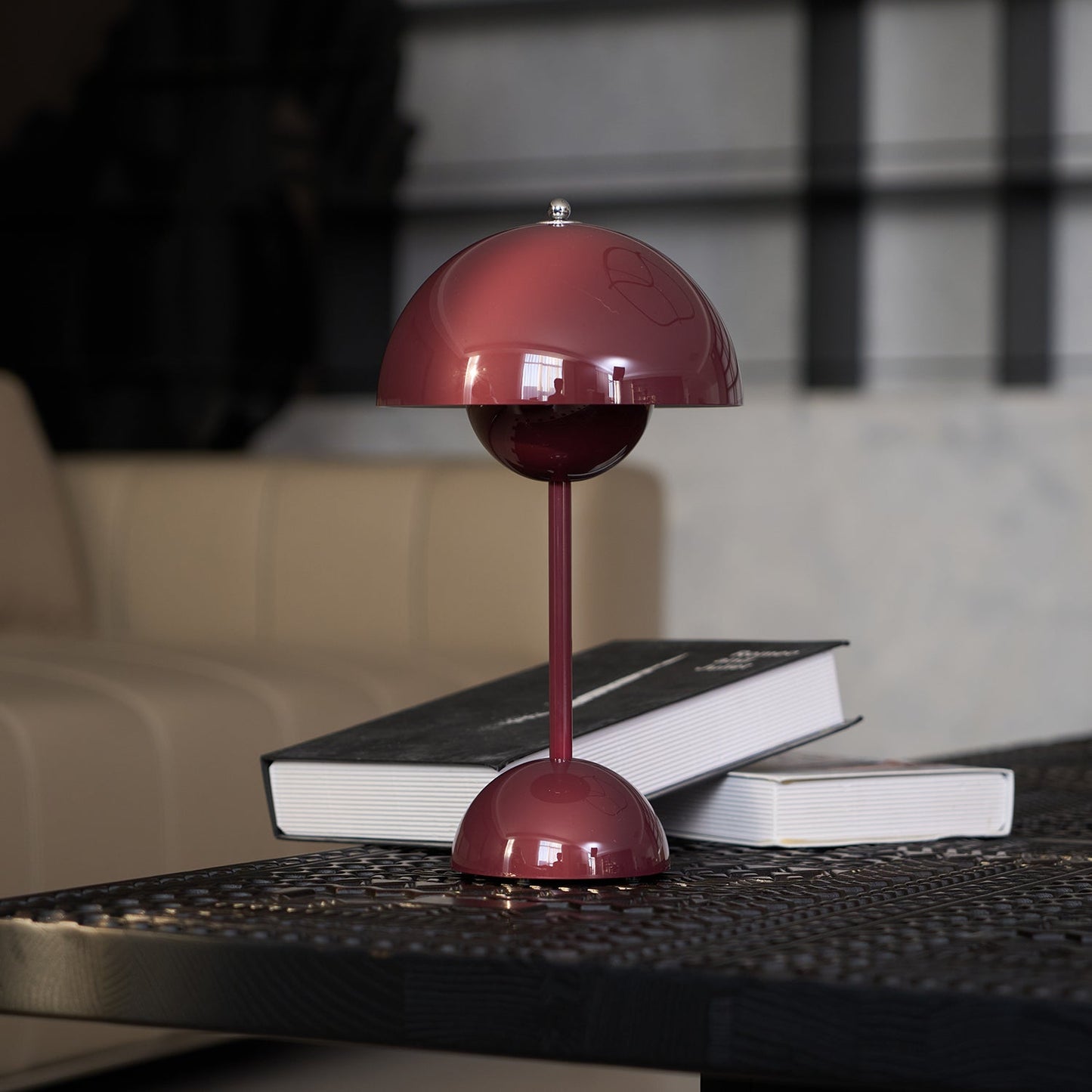 Élodie Rechargeable LED Desk Lamp with Double Sphere Design