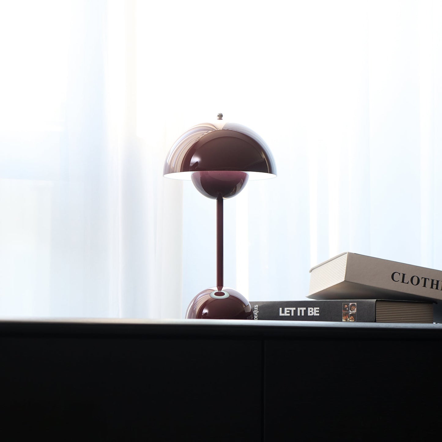 Élodie Rechargeable LED Desk Lamp with Double Sphere Design