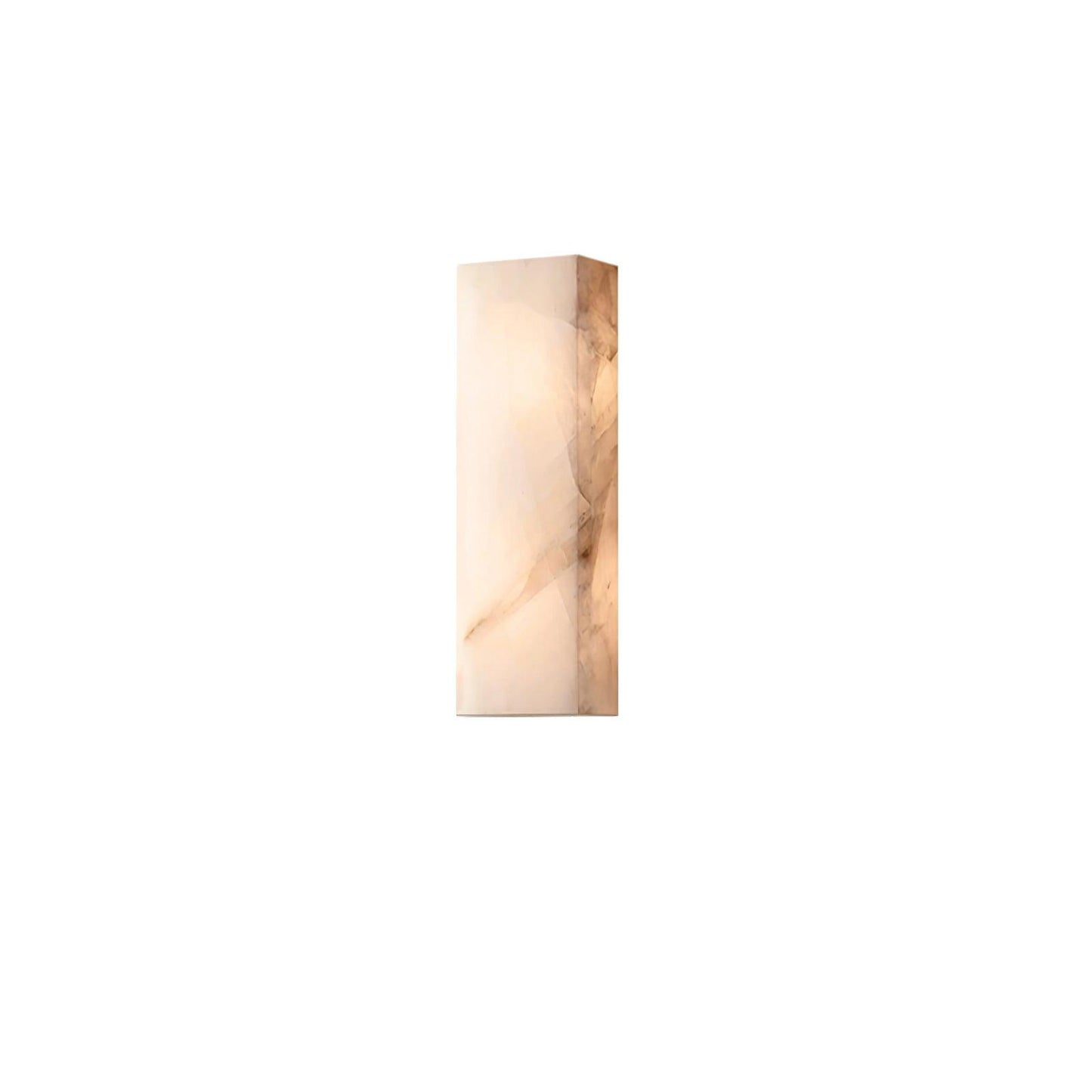 Élodie Rectangular Alabaster Wall Sconce with LED Glow
