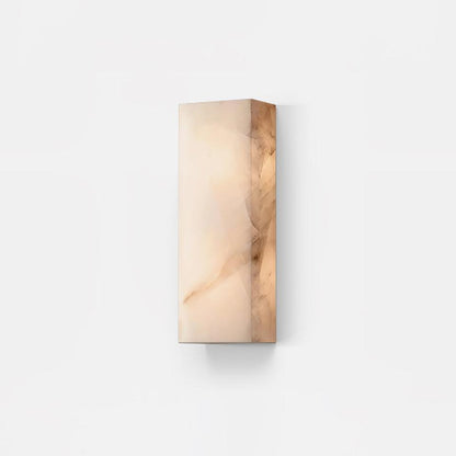 Élodie Rectangular Alabaster Wall Sconce with LED Glow