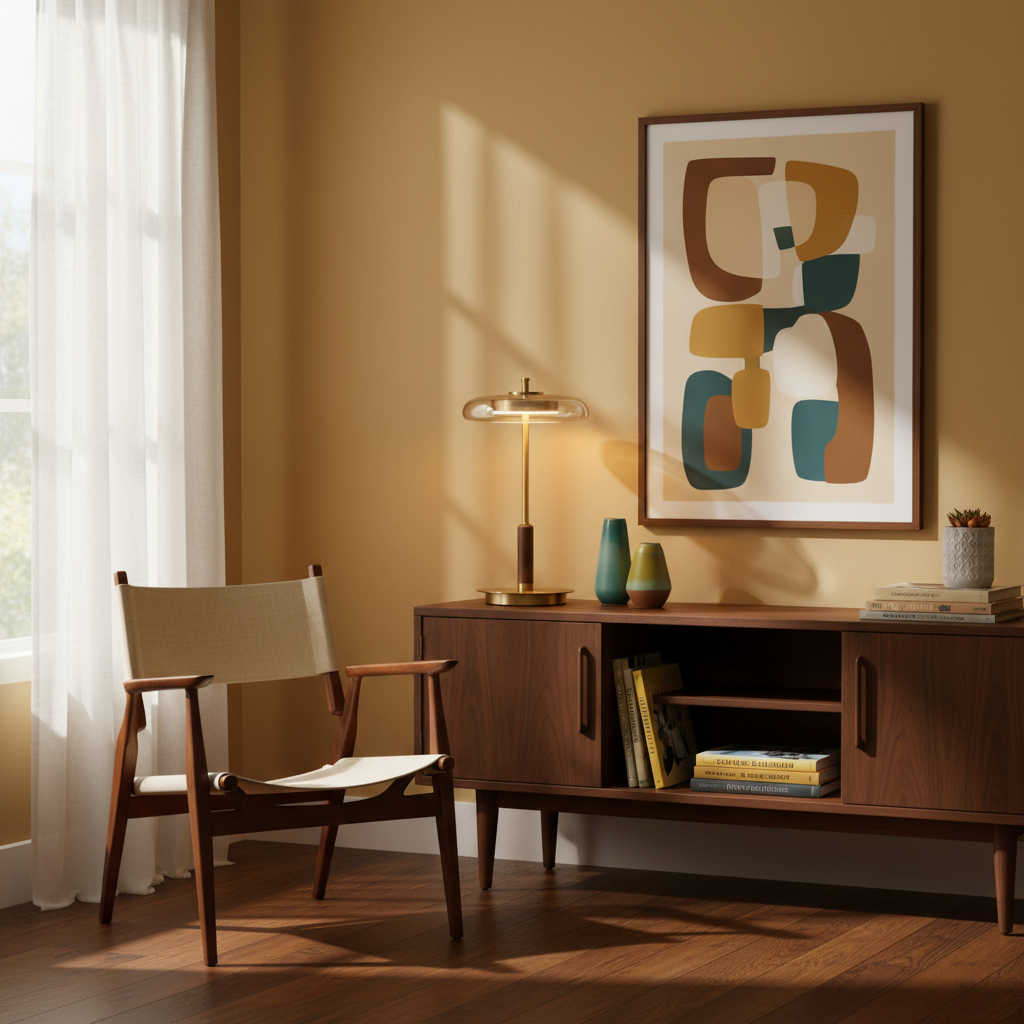 Auriane Glass LED Table Lamp with Brass Base Design