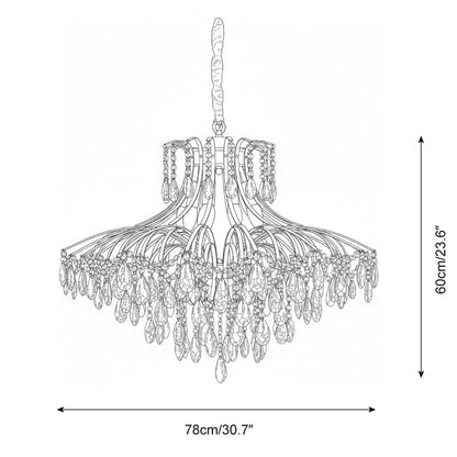 Célestine Crystal Wisteria Cascade Chandelier