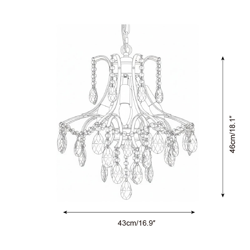Célestine Crystal Wisteria Cascade Chandelier