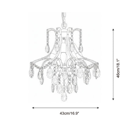 Célestine Crystal Wisteria Cascade Chandelier