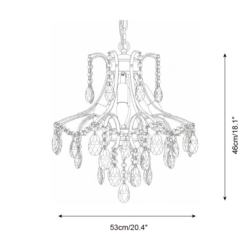 Célestine Crystal Wisteria Cascade Chandelier