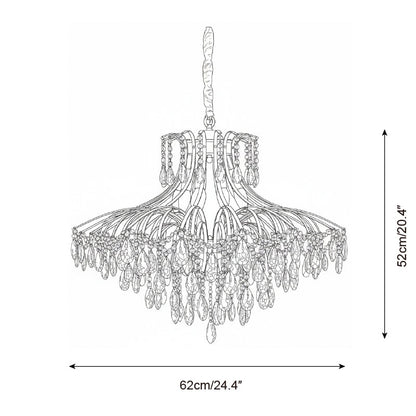 Célestine Crystal Wisteria Cascade Chandelier