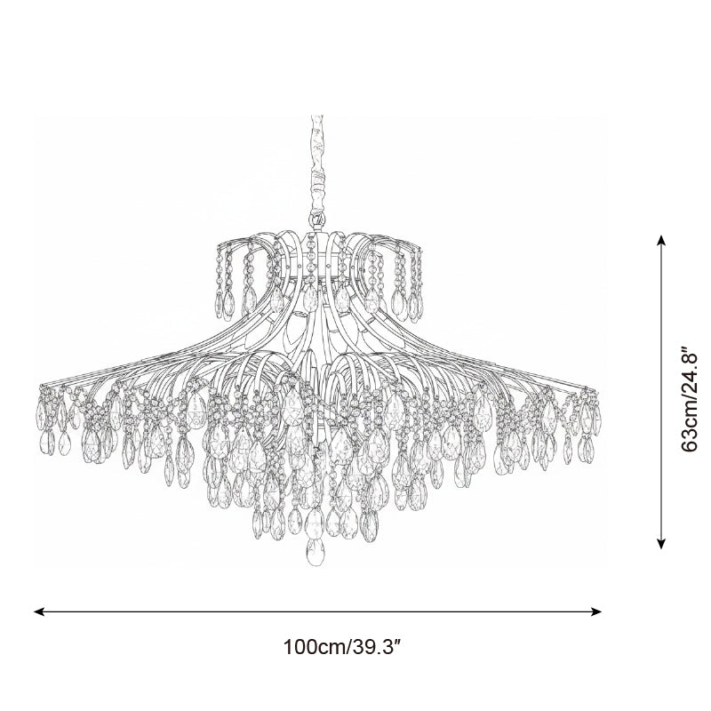 Célestine Crystal Wisteria Cascade Chandelier