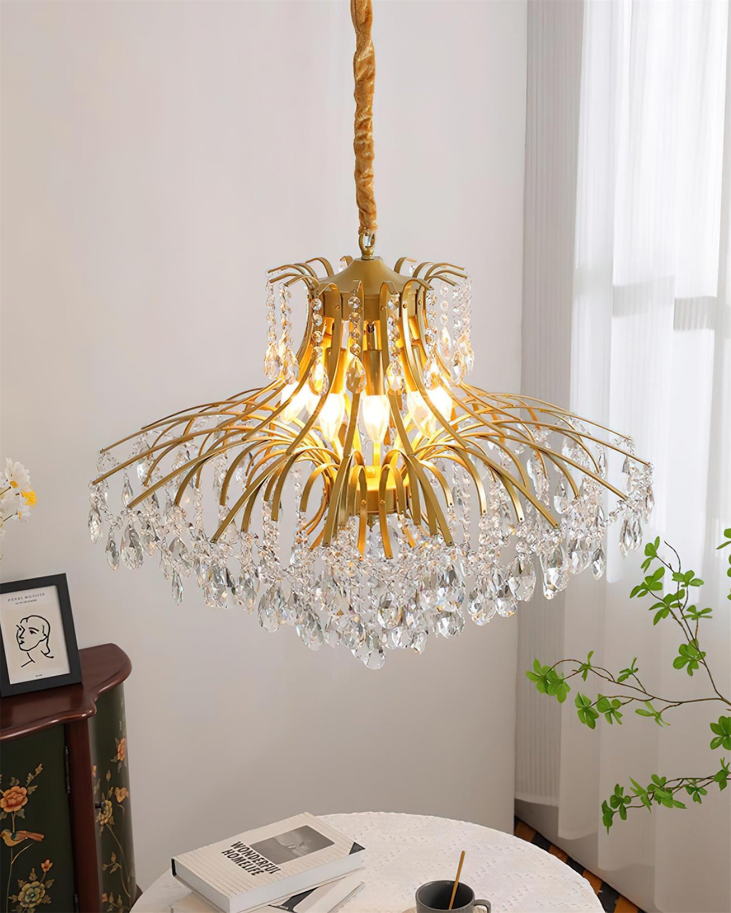 Célestine Crystal Wisteria Cascade Chandelier