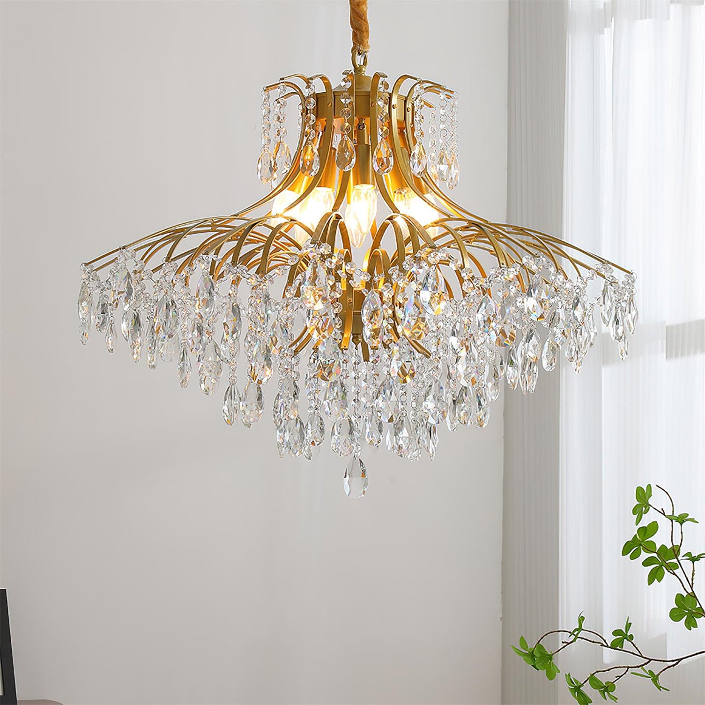 Célestine Crystal Wisteria Cascade Chandelier