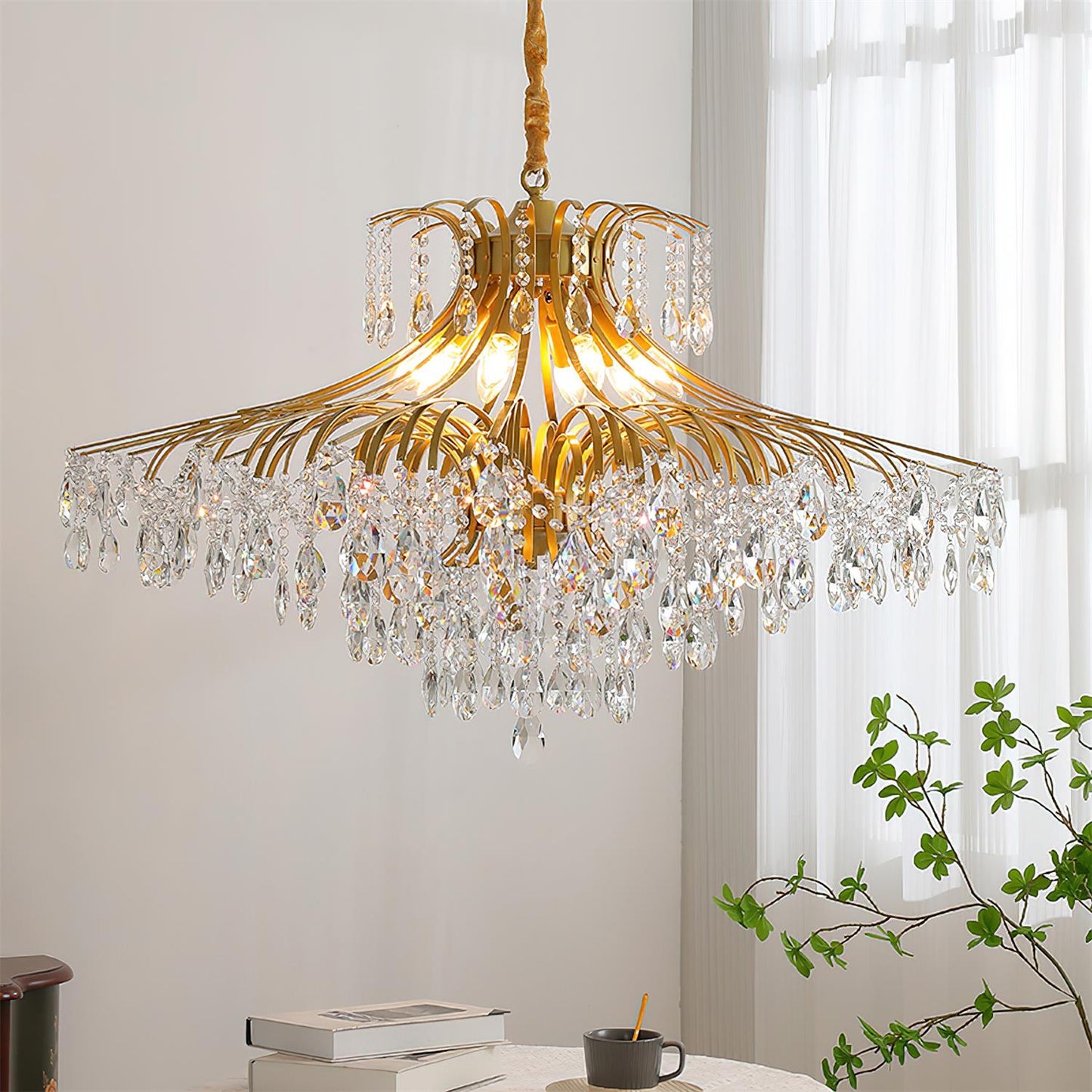 Célestine Crystal Wisteria Cascade Chandelier
