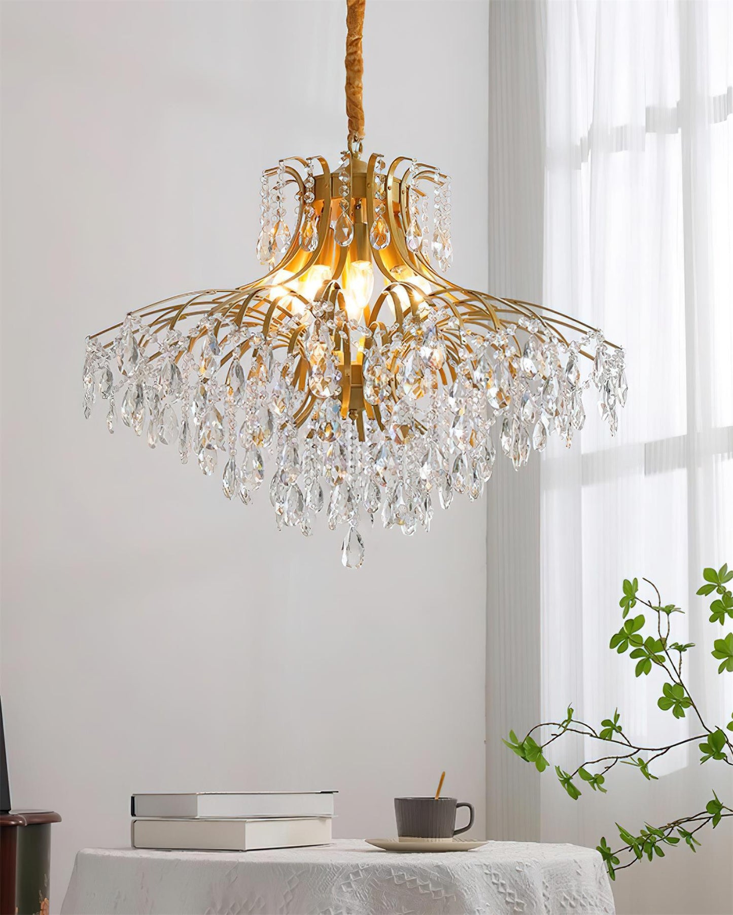 Célestine Crystal Wisteria Cascade Chandelier