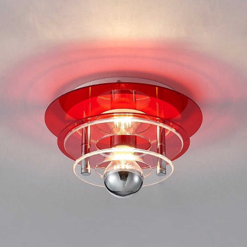 Élise Retro Color Layers Acrylic LED Ceiling Lamp