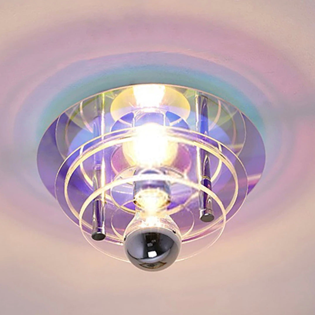 Élise Retro Color Layers Acrylic LED Ceiling Lamp