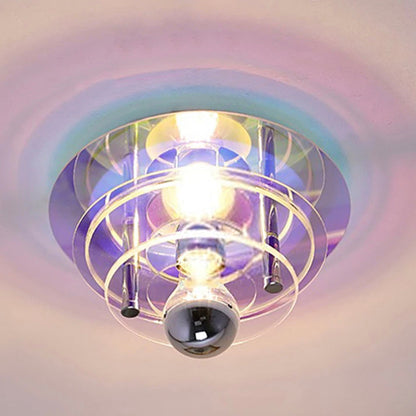 Élise Retro Color Layers Acrylic LED Ceiling Lamp