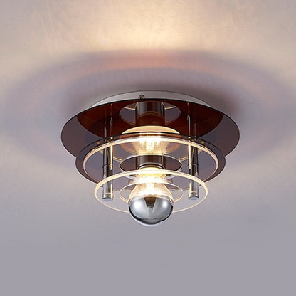 Élise Retro Color Layers Acrylic LED Ceiling Lamp