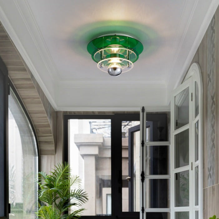 Élise Retro Color Layers Acrylic LED Ceiling Lamp