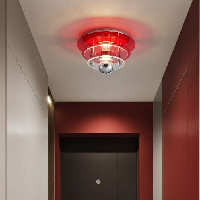 Élise Retro Color Layers Acrylic LED Ceiling Lamp