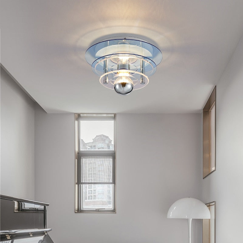 Élise Retro Color Layers Acrylic LED Ceiling Lamp