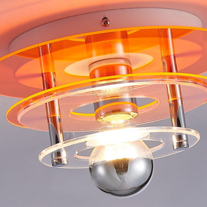 Élise Retro Color Layers Acrylic LED Ceiling Lamp