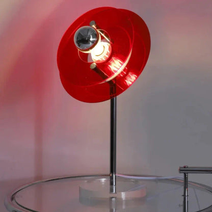 Sophie Retro Color Layers Acrylic LED Table Lamp Blue Accent Light