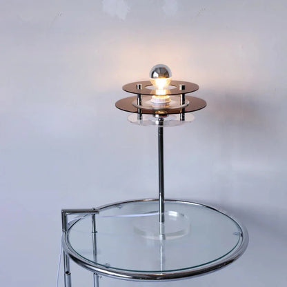 Sophie Retro Color Layers Acrylic LED Table Lamp Blue Accent Light