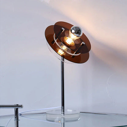 Sophie Retro Color Layers Acrylic LED Table Lamp Blue Accent Light