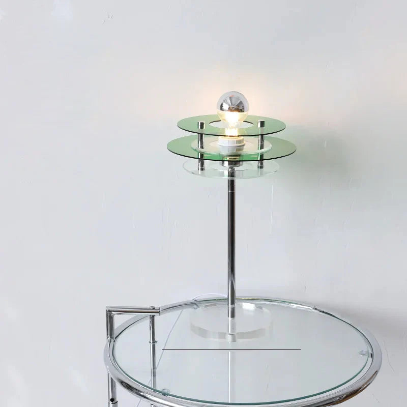 Sophie Retro Color Layers Acrylic LED Table Lamp Blue Accent Light