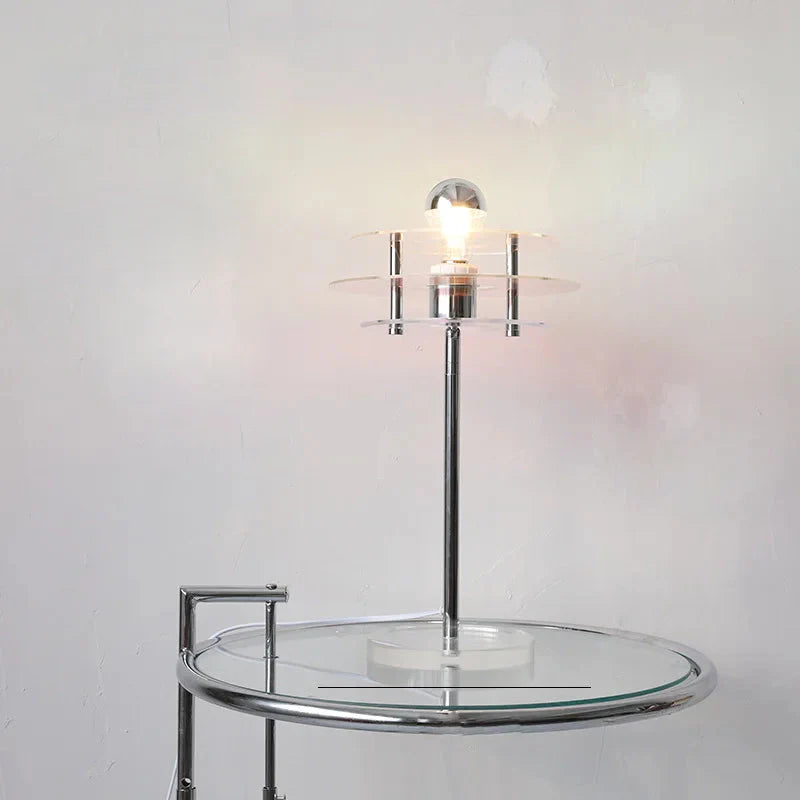 Sophie Retro Color Layers Acrylic LED Table Lamp Blue Accent Light