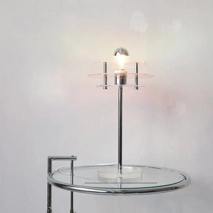 Sophie Retro Color Layers Acrylic LED Table Lamp Blue Accent Light