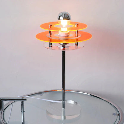 Sophie Retro Color Layers Acrylic LED Table Lamp Blue Accent Light