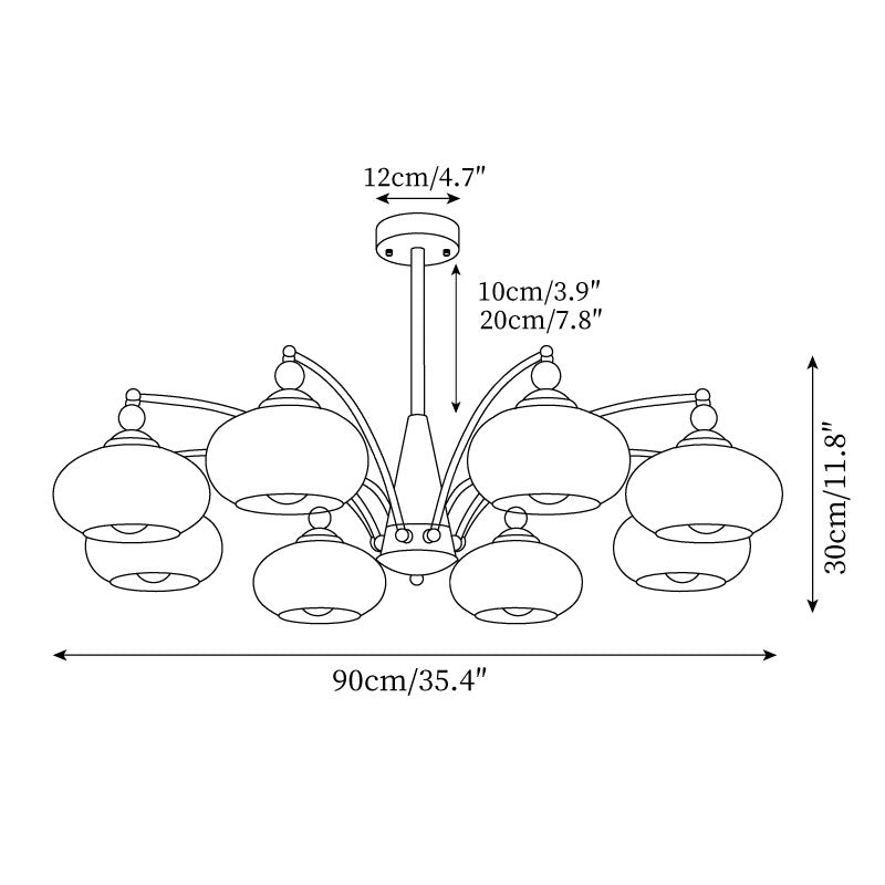 Céleste Retro Chandelier