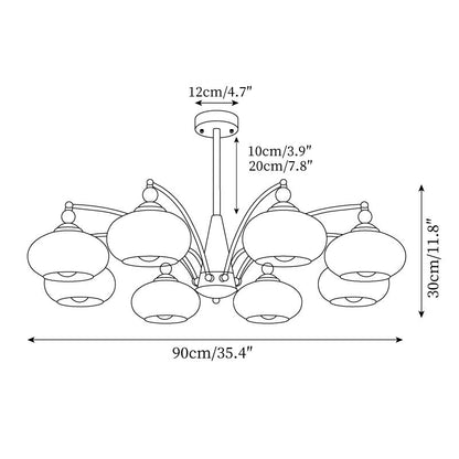 Céleste Retro Chandelier
