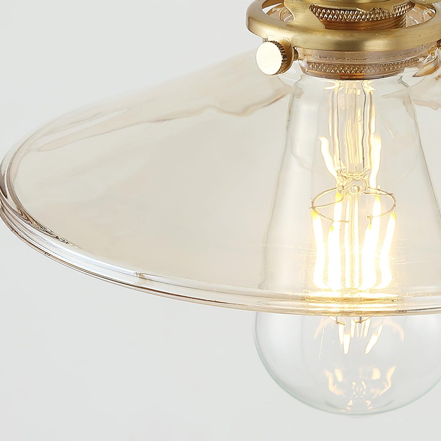Amélie Retro Plug-In Wall Lamp with Walnut and Glass Design