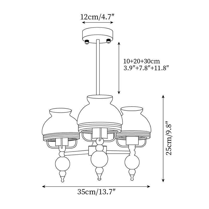 Clémence Retro Yuna Chandelier
