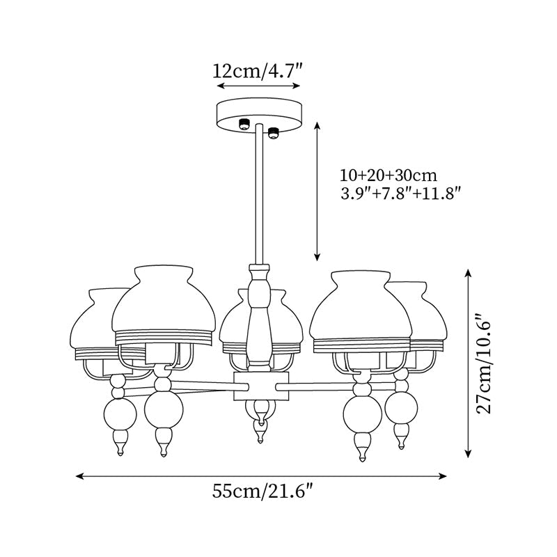 Clémence Retro Yuna Chandelier