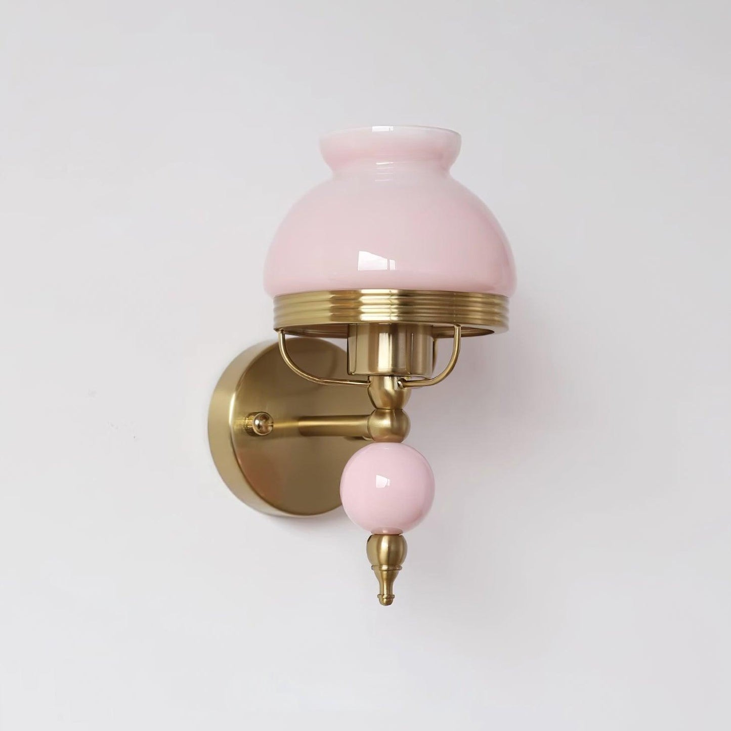 Amélie Retro Floral Wall Lamp with Glass Shade Design