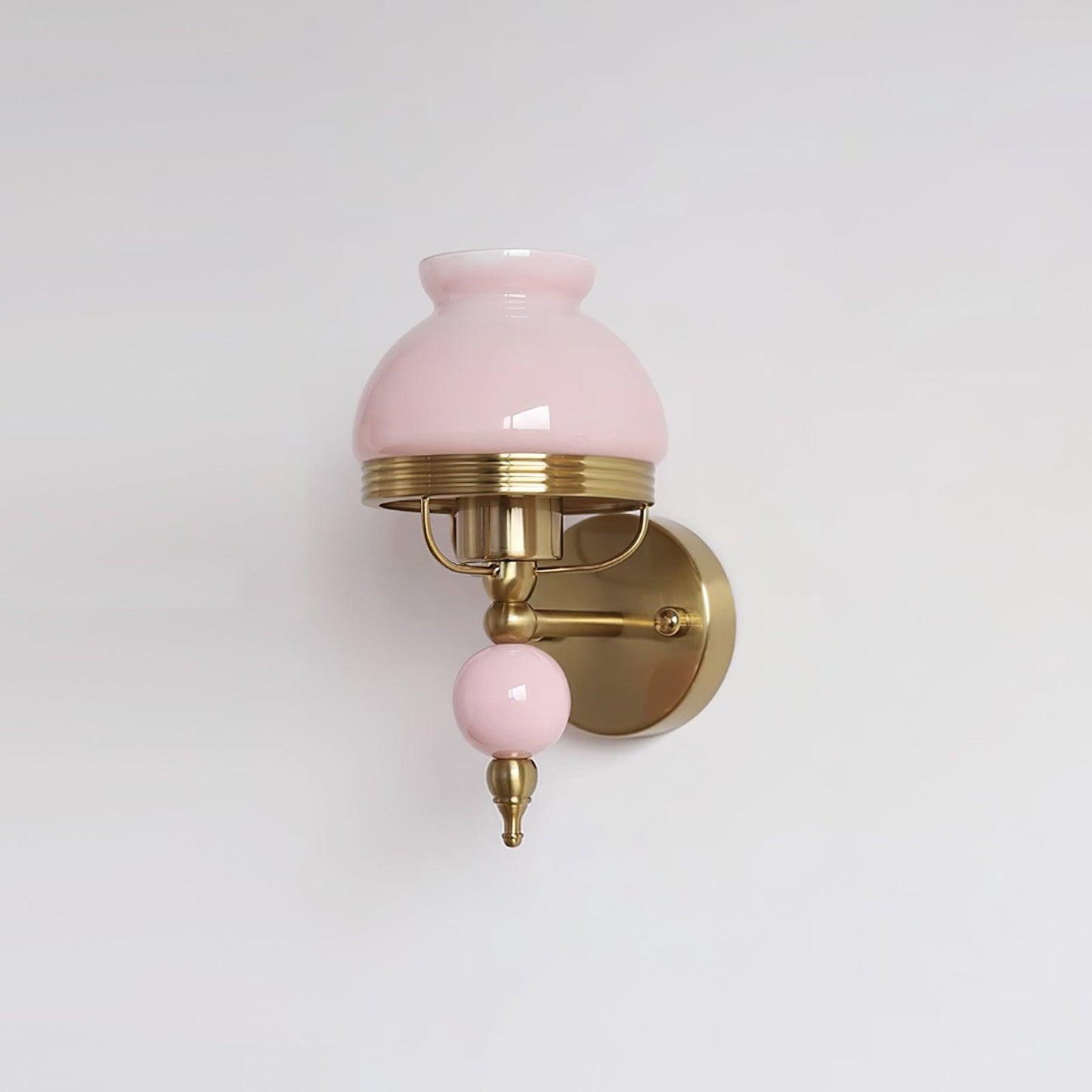 Amélie Retro Floral Wall Lamp with Glass Shade Design