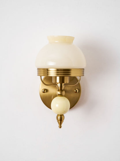 Amélie Retro Floral Wall Lamp with Glass Shade Design