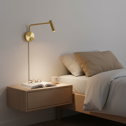 Aurélie Rizo Reading Plug-In Wall Lamp with Adjustable LED Arm