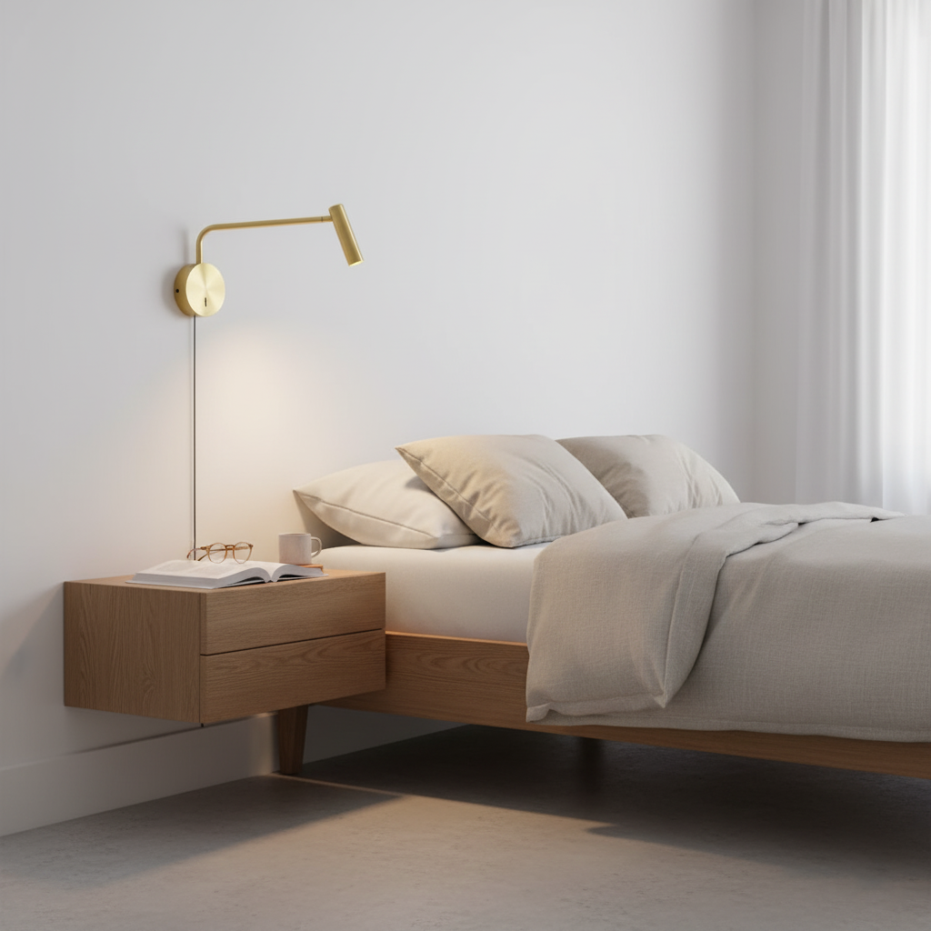 Aurélie Rizo Reading Plug-In Wall Lamp with Adjustable LED Arm
