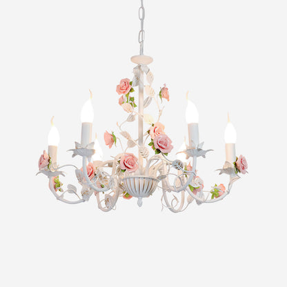 Amélie Rose Flowers Chandelier