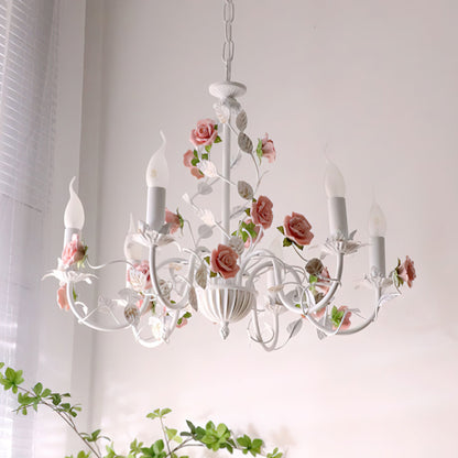 Amélie Rose Flowers Chandelier
